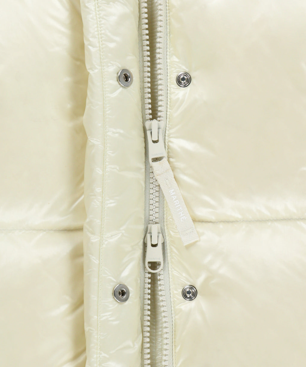Marithe & Francois Girbaud - Glossy Crop Down Jacket (Ivory) product image 11 | TRAB K-Fashion Australia