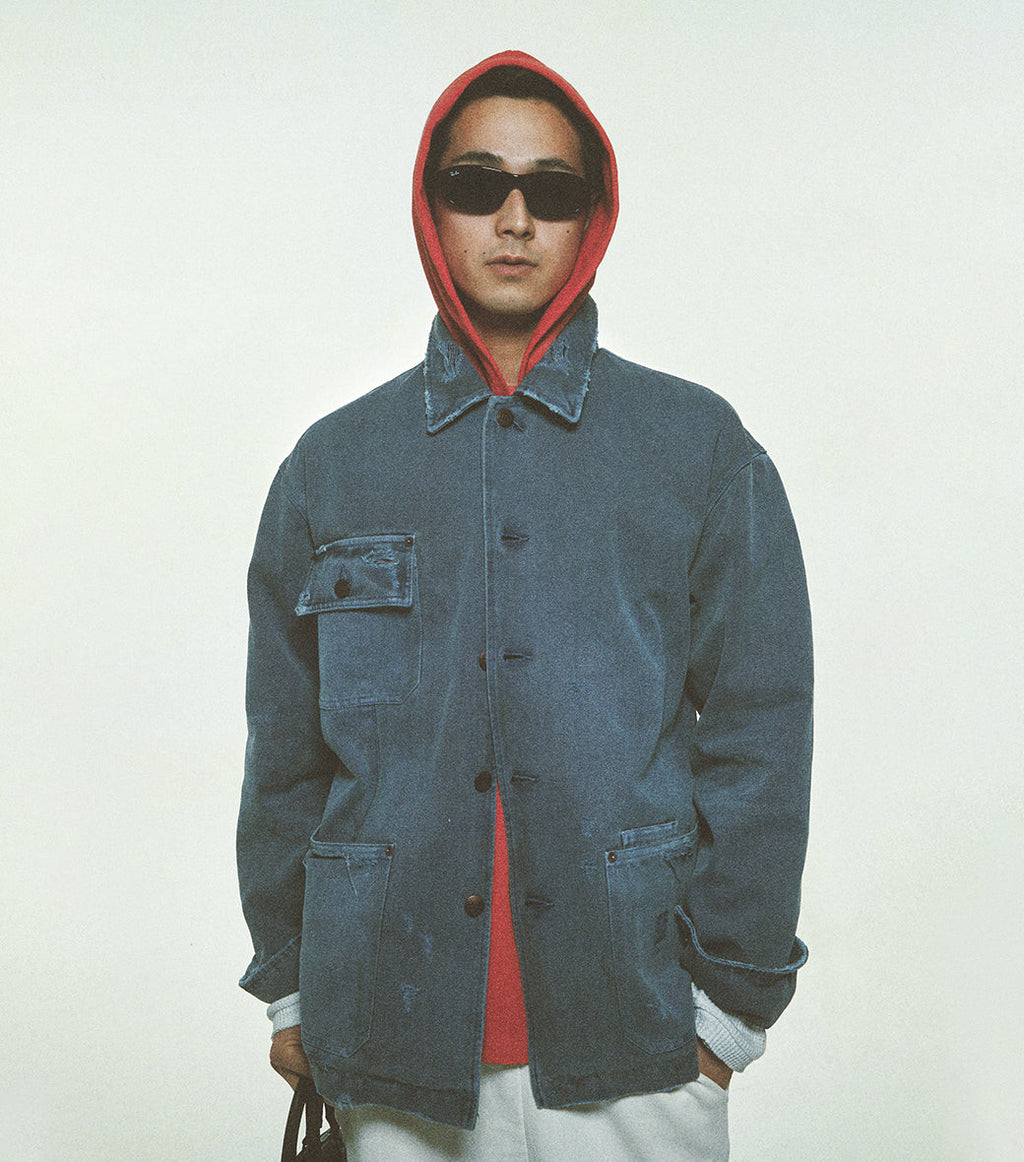 Llege - Damaged Work Jacket (Blue) product image 7 | TRAB K-Fashion Australia