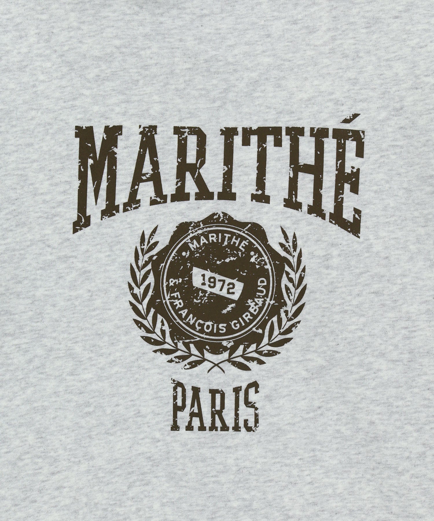 Marithe & Francois Girbaud - Big College Logo Graphic Hoodie Zipup (Light Heather Gray) product image 11 | TRAB K-Fashion Australia