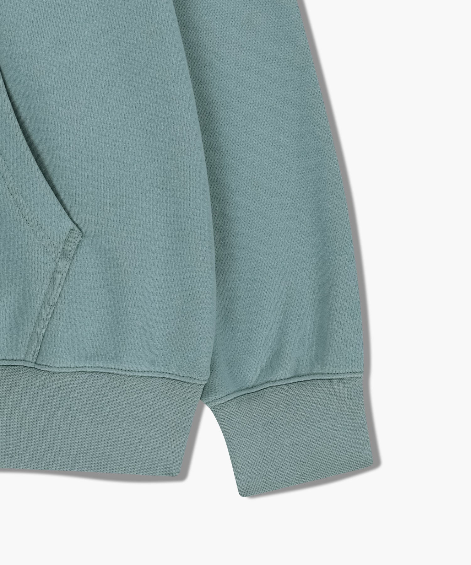 Marithe & Francois Girbaud - Classic Logo Embroidery Hoodie (brushed) (Mint Gray) product image 11 | TRAB K-Fashion Australia
