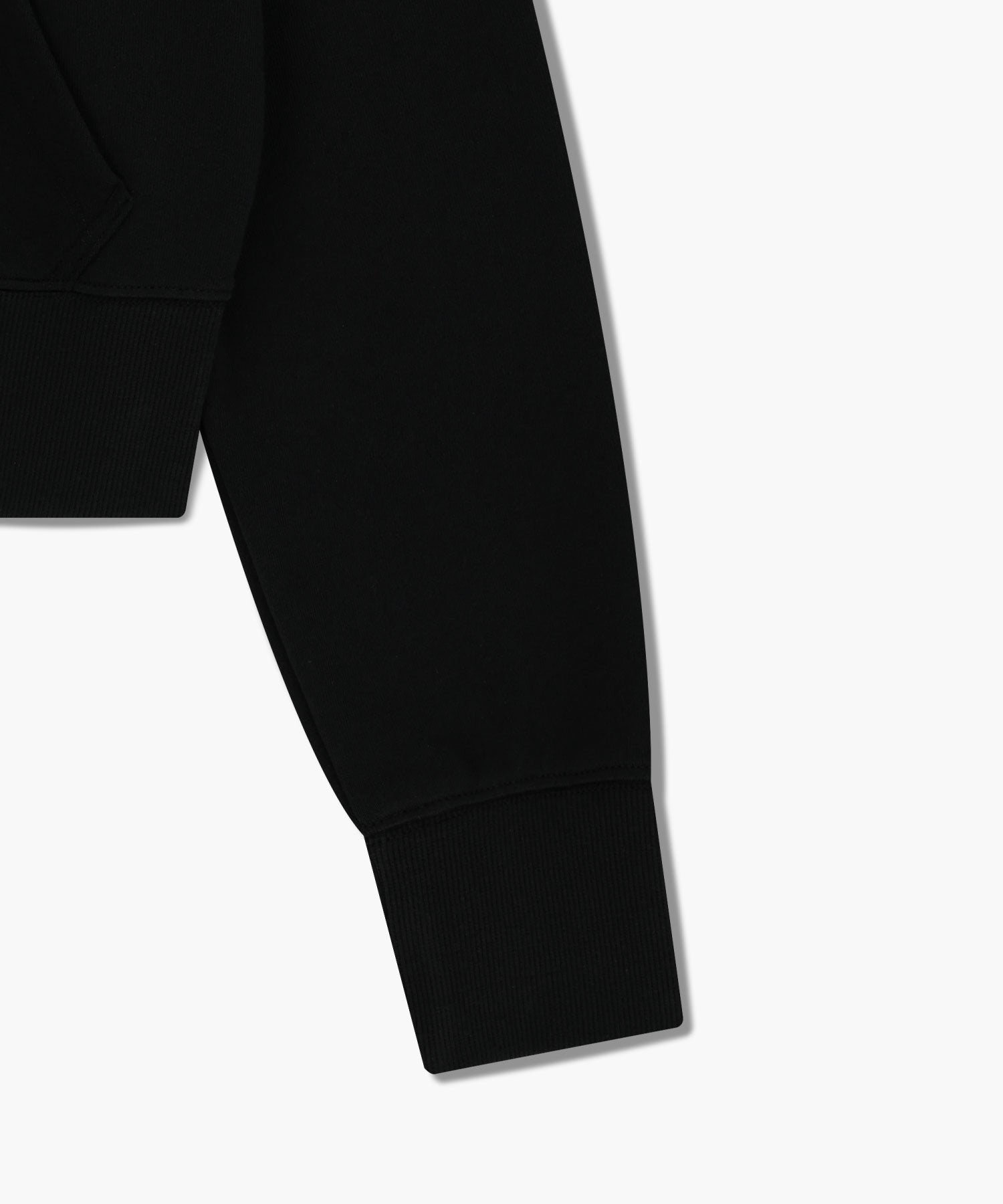 Marithe & Francois Girbaud - Embroidery Classic Logo Crop Hoodie Zipup (Black) product image 11 | TRAB K-Fashion Australia