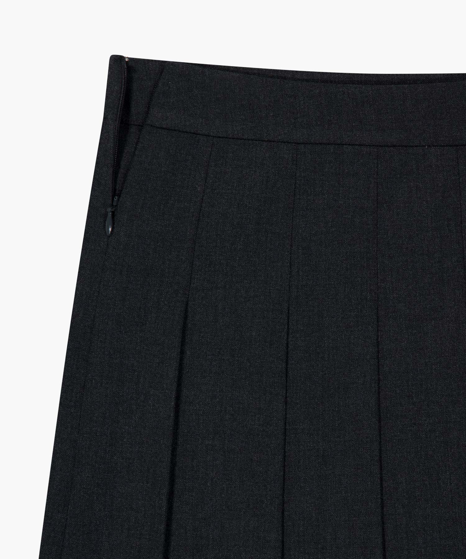 Marithe & Francois Girbaud - Side Buckle Pleated Midi Skirt (Charcoal) product image 11 | TRAB K-Fashion Australia