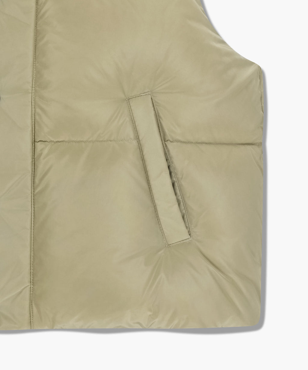 Marithe & Francois Girbaud - Classic Logo Down Vest (Beige) product image 11 | TRAB K-Fashion Australia