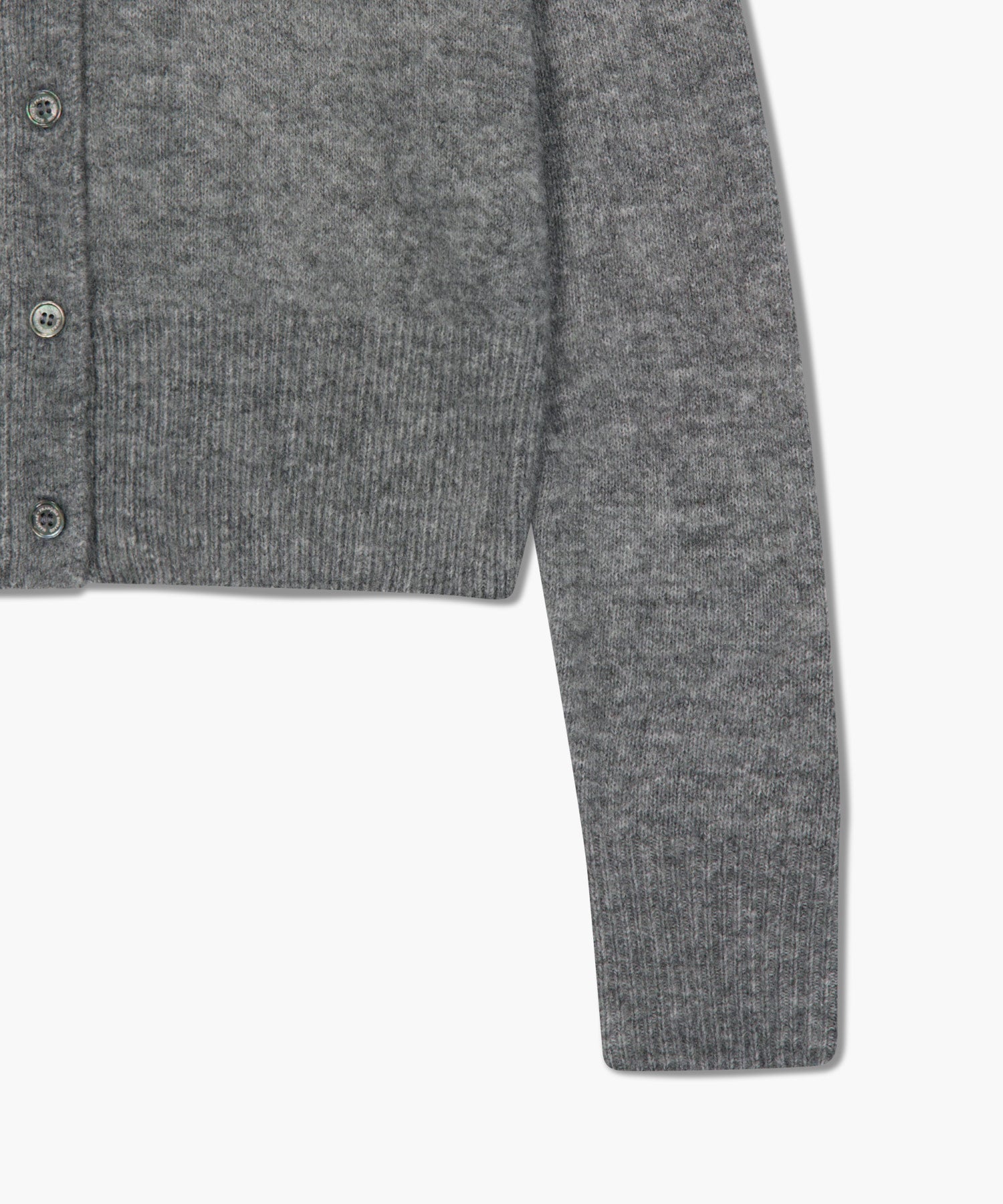 Marithe & Francois Girbaud - V-neck Crop Cardigan (Heather Gray) product image 11 | TRAB K-Fashion Australia