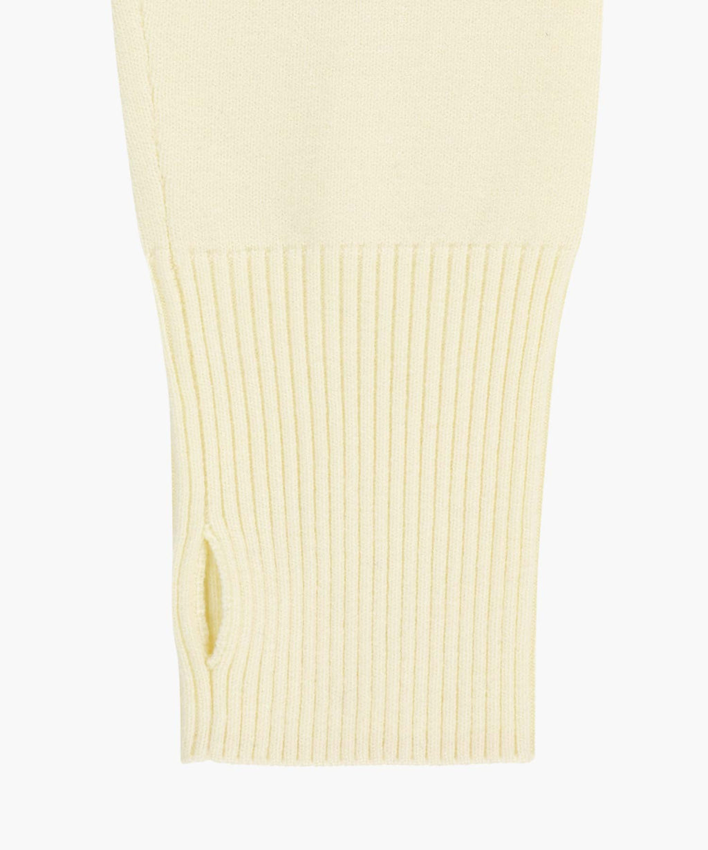 Marithe & Francois Girbaud - Small Classic Logo Crop Knit Pullover (Ivory) product image 12 | TRAB K-Fashion Australia