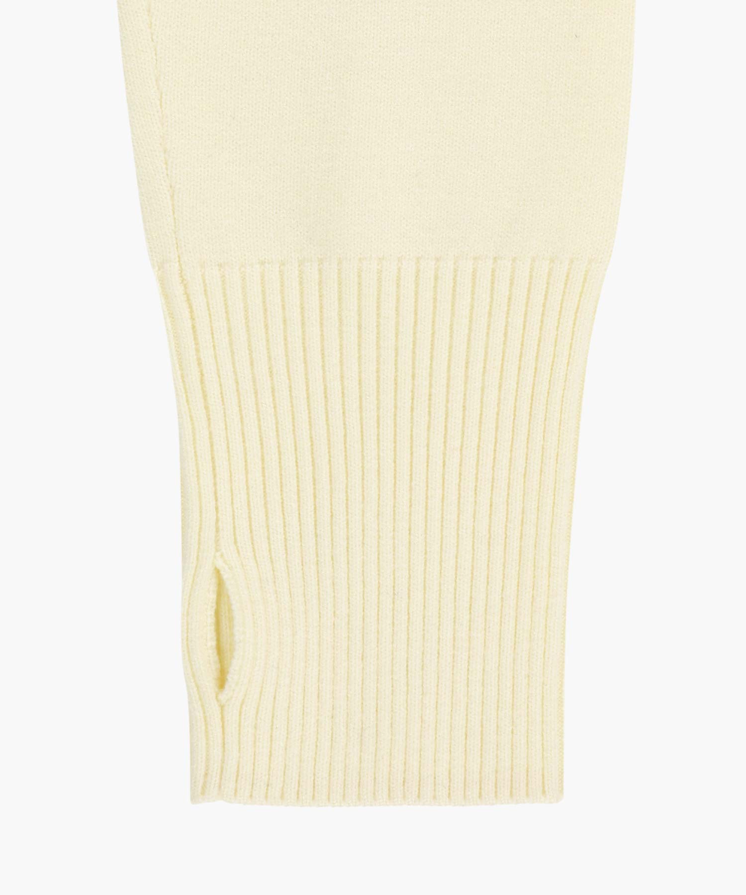 Marithe & Francois Girbaud - Small Classic Logo Crop Knit Pullover (Ivory) product image 12 | TRAB K-Fashion Australia