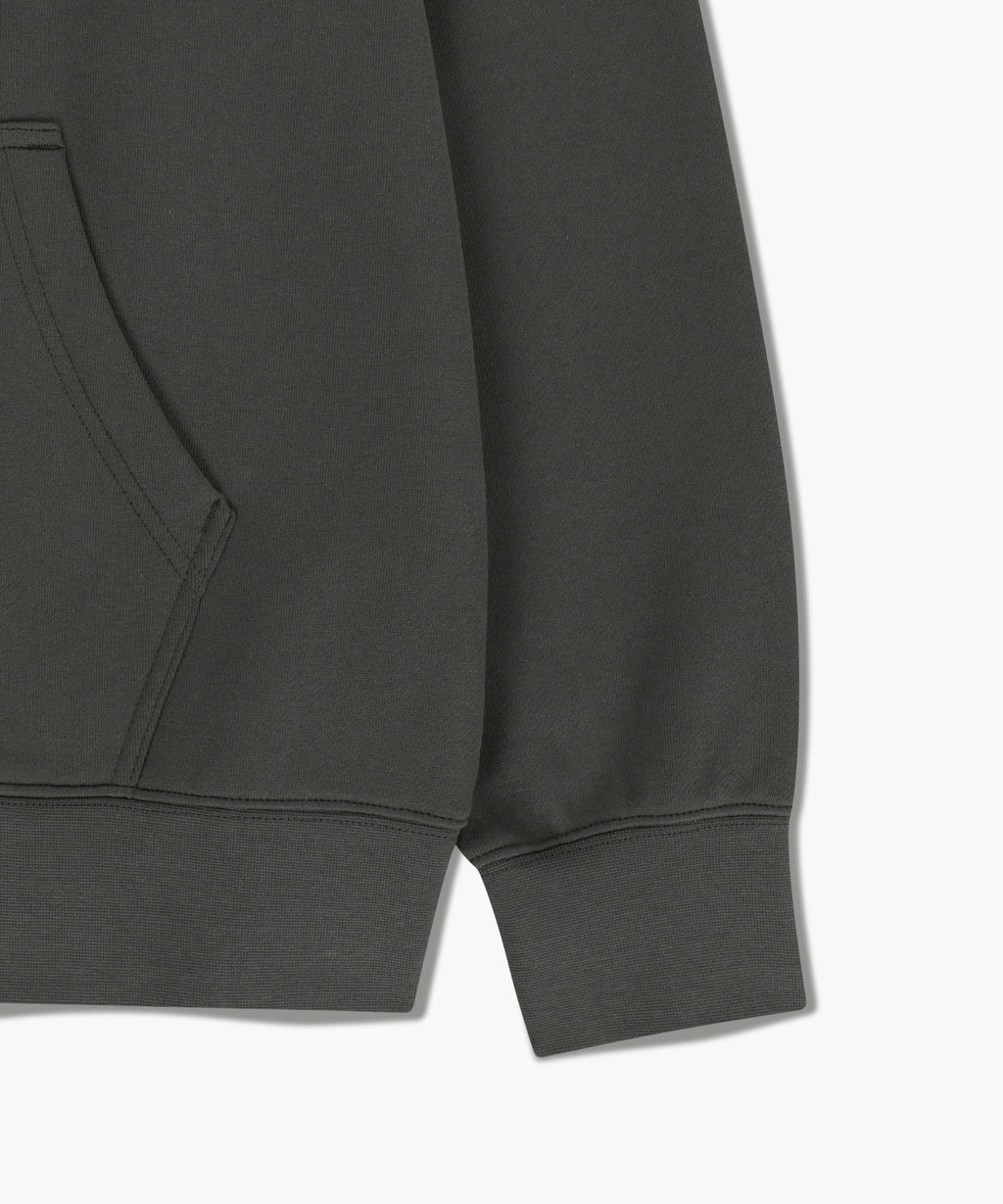 Marithe & Francois Girbaud - Classic Logo Embroidery Hoodie (brushed) (Charcoal) product image 14 | TRAB K-Fashion Australia