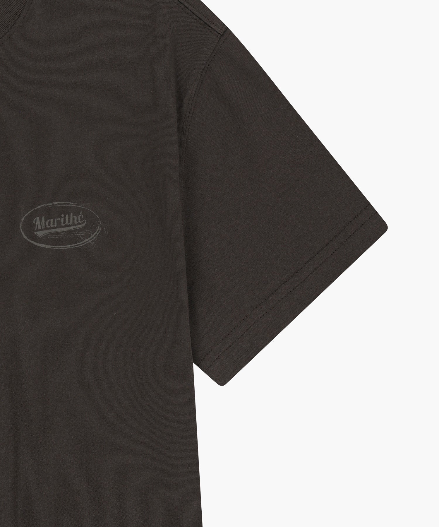 Marithe & Francois Girbaud - [Pre-order – Ships 25 Jun] Vintage Logo Typo Tee (Brown) product image 11 | TRAB K-Fashion Australia