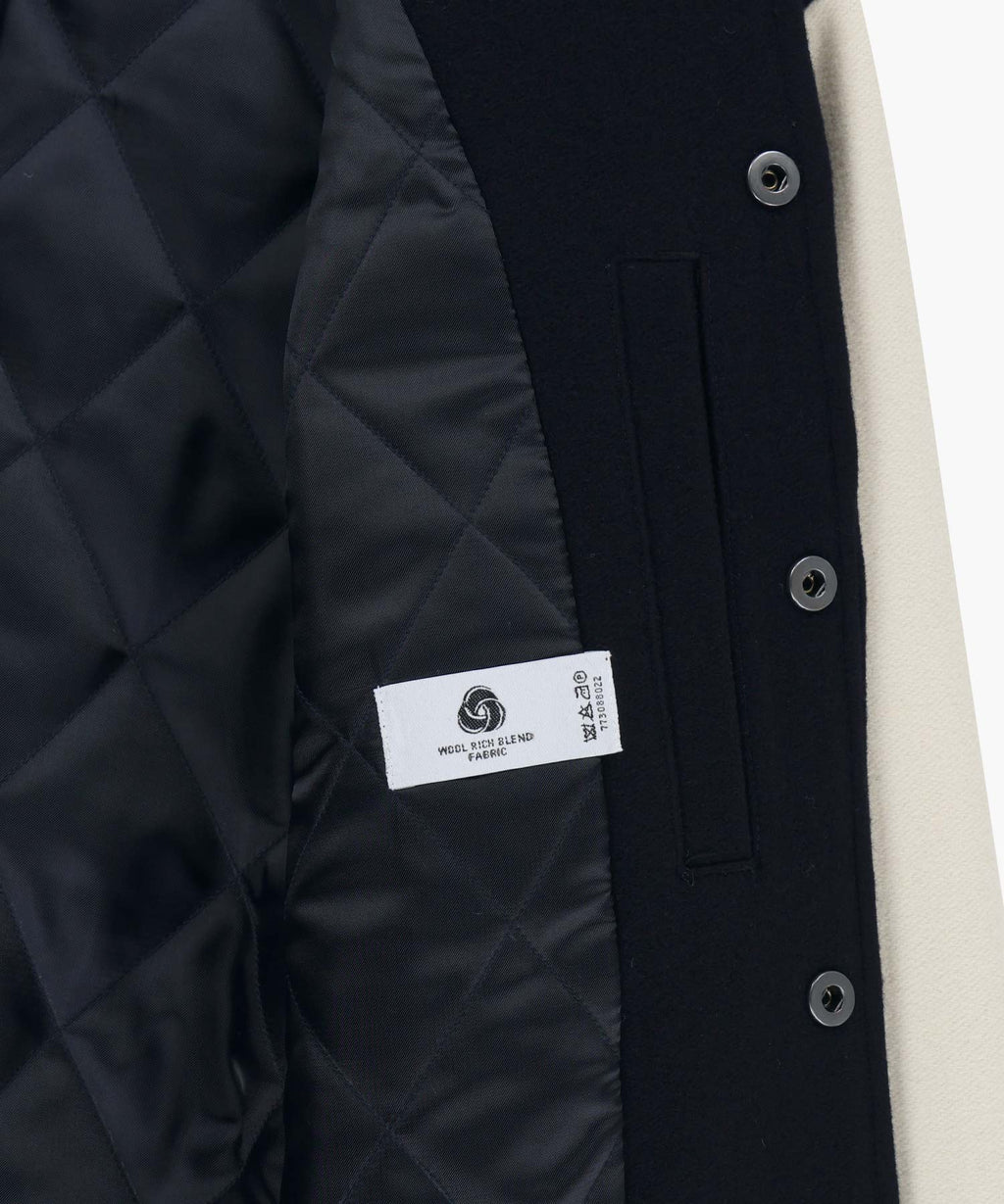 Marithe & Francois Girbaud - Wool Varsity Jacket (Dark Navy) product image 11 | TRAB K-Fashion Australia