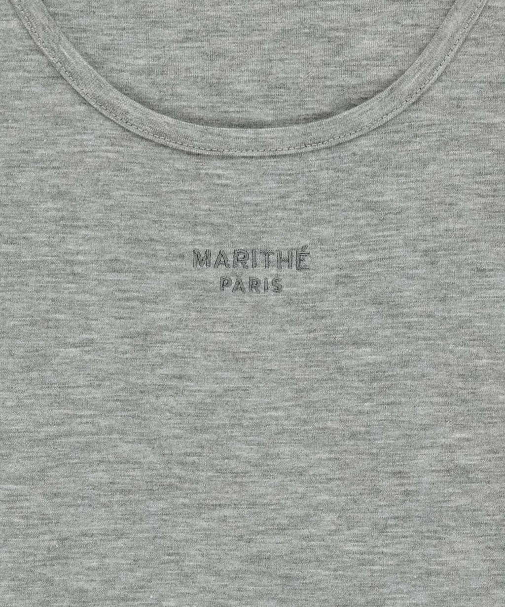 Marithe & Francois Girbaud - Layered Jersey Long Sleeve (Light Heather Gray) product image 11 | TRAB K-Fashion Australia