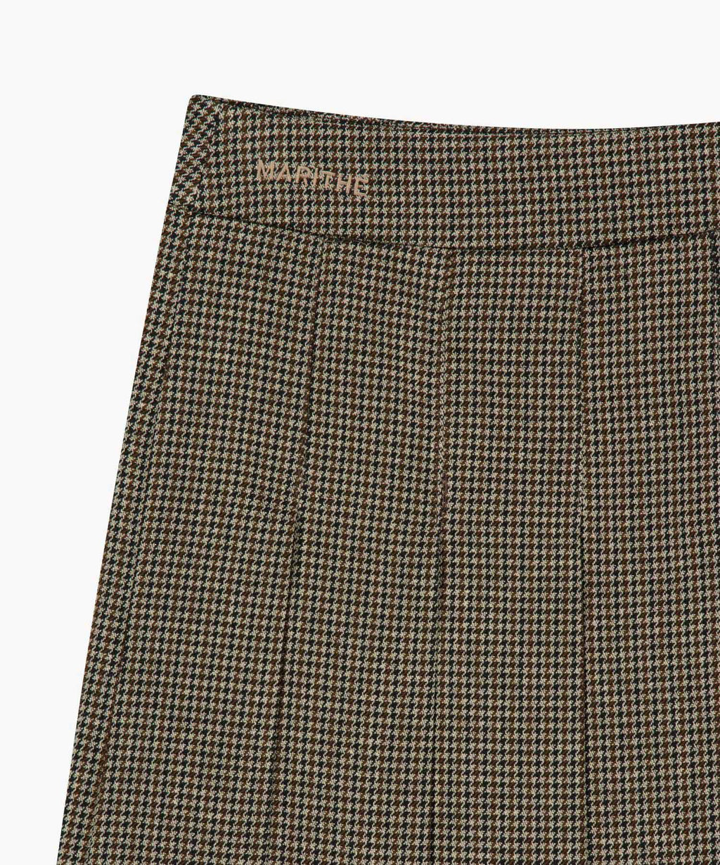 Marithe & Francois Girbaud - Side Buckle Pleated Midi Skirt (Brown) product image 14 | TRAB K-Fashion Australia