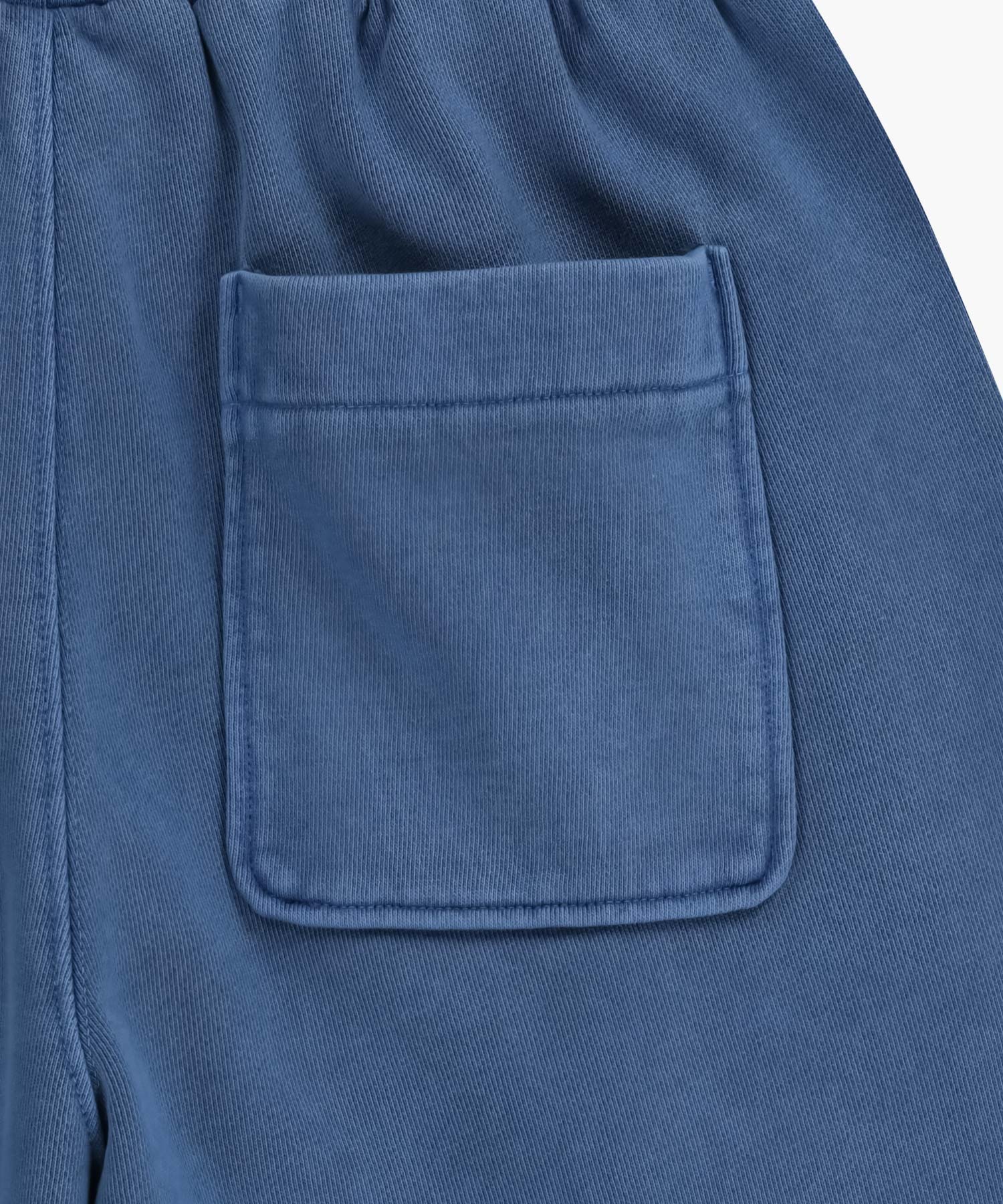 Marithe & Francois Girbaud - Outline Classic Logo Dyeing Tuck Wide Sweat Pants (Blue) product image 11 | TRAB K-Fashion Australia