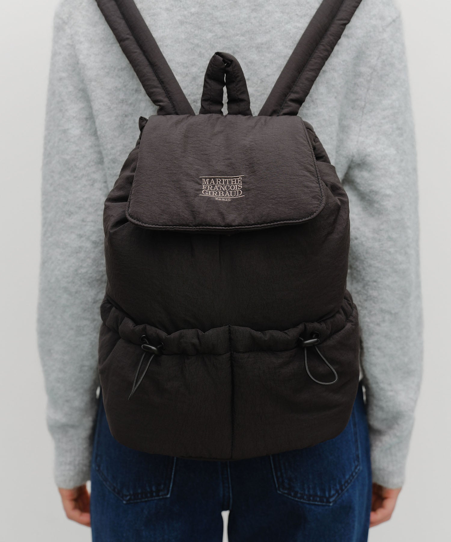 Marithe & Francois Girbaud - Classic Logo Padding Backpack (Black) product image 11 | TRAB K-Fashion Australia