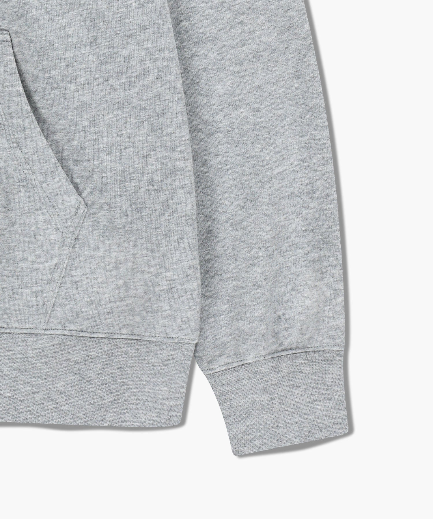 Marithe & Francois Girbaud - Classic Logo Embroidery Hoodie (brushed) (Heather Gray) product image 6 | TRAB K-Fashion Australia