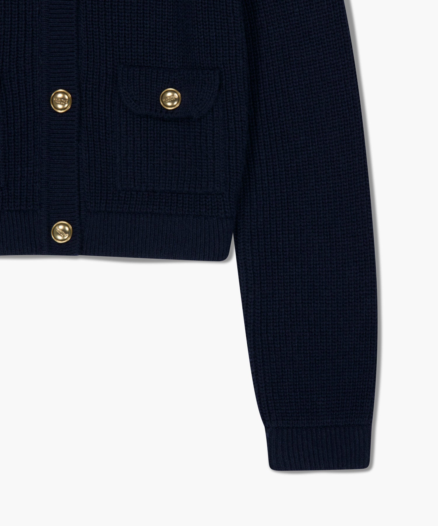 Marithe & Francois Girbaud - Sailor Rib Knit Cardigan (Navy) product image 11 | TRAB K-Fashion Australia