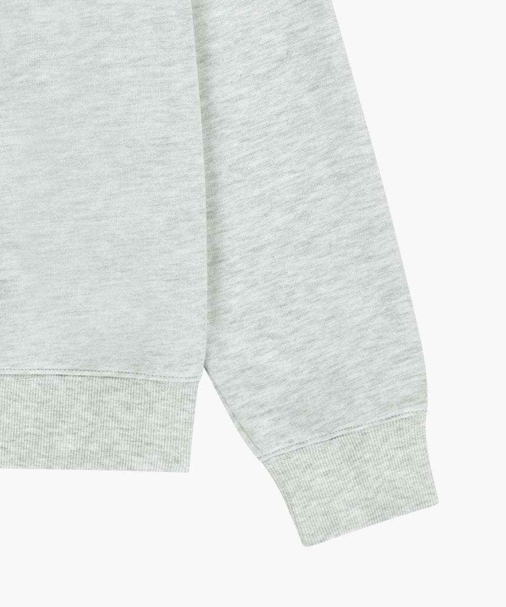 Marithe & Francois Girbaud - Small Classic Logo Half Zipup Sweatshirt (Light Heather Gray) product image 11 | TRAB K-Fashion Australia