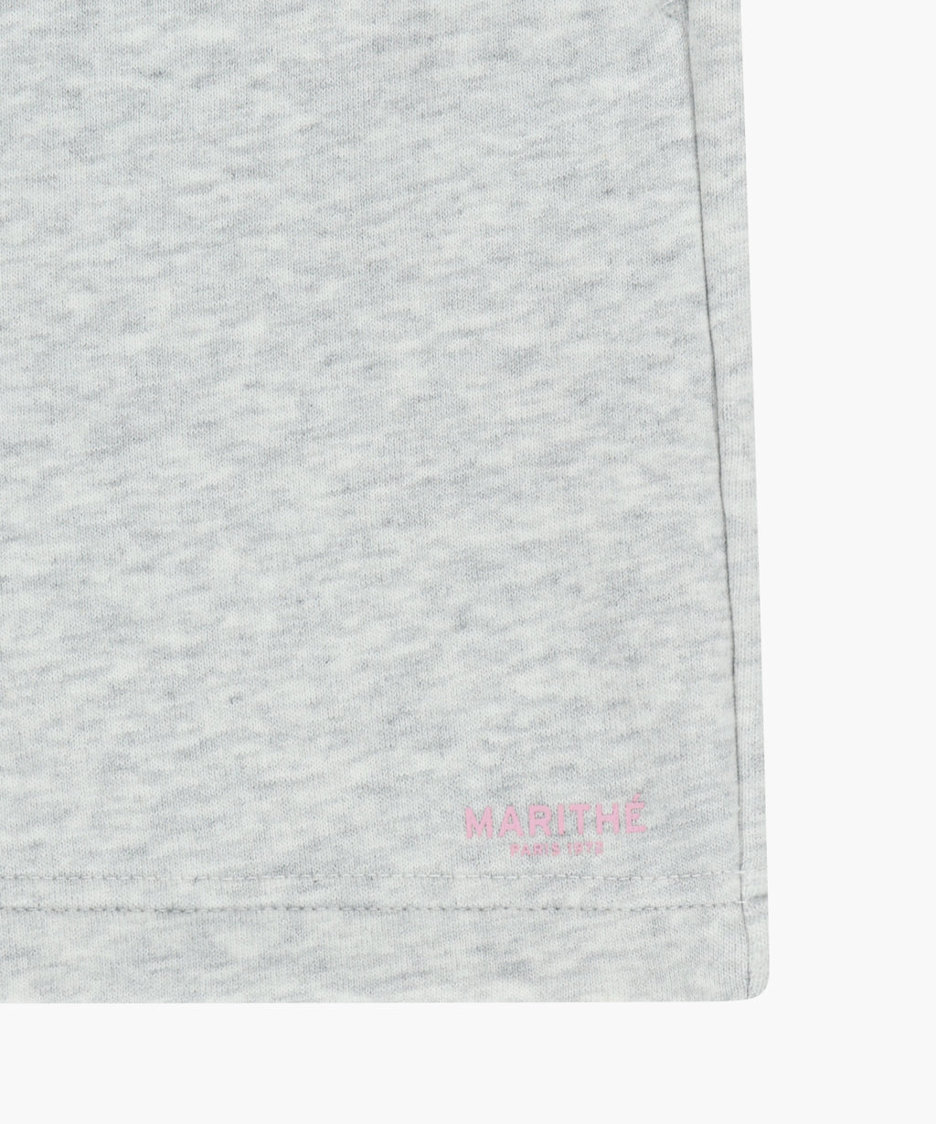 Marithe & Francois Girbaud - Regular Logo Sweat Shorts (Light Heather Gray) product image 11 | TRAB K-Fashion Australia