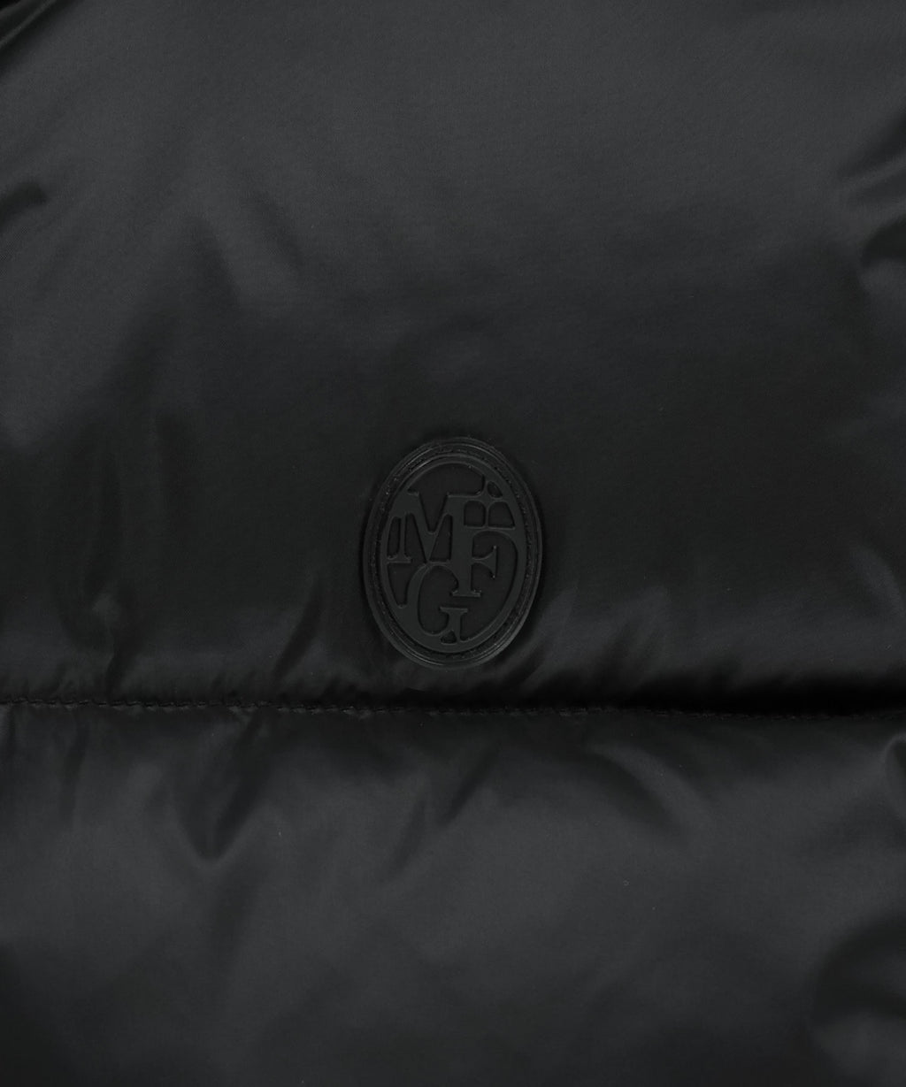 Marithe & Francois Girbaud - Circle Logo Crop Hooded Down Vest (Black) product image 11 | TRAB K-Fashion Australia