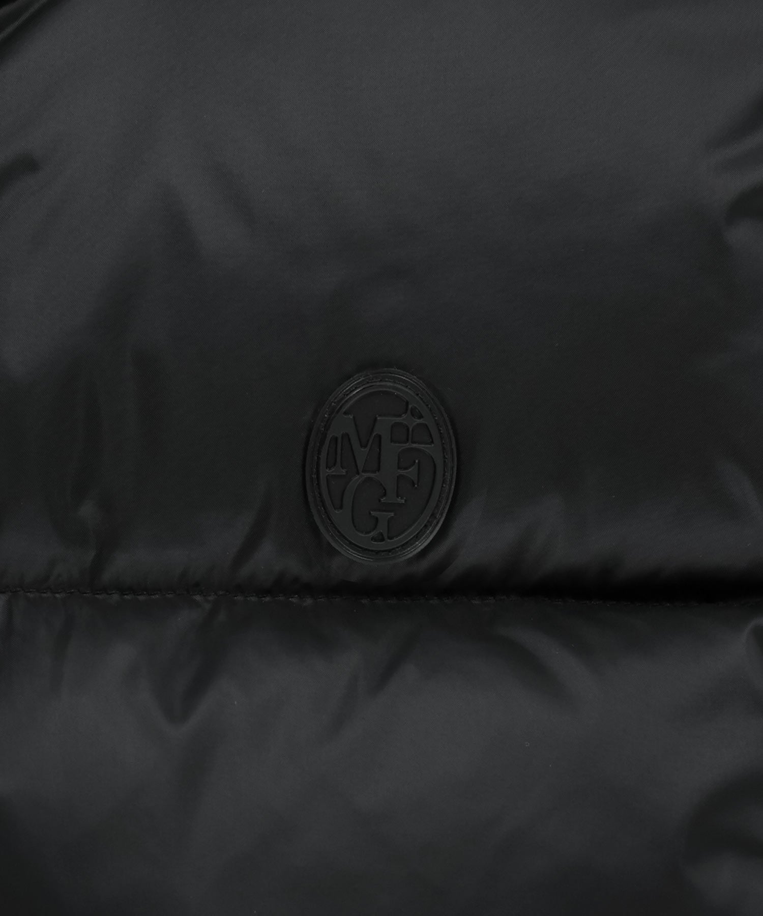 Marithe & Francois Girbaud - Circle Logo Crop Hooded Down Vest (Black) product image 11 | TRAB K-Fashion Australia