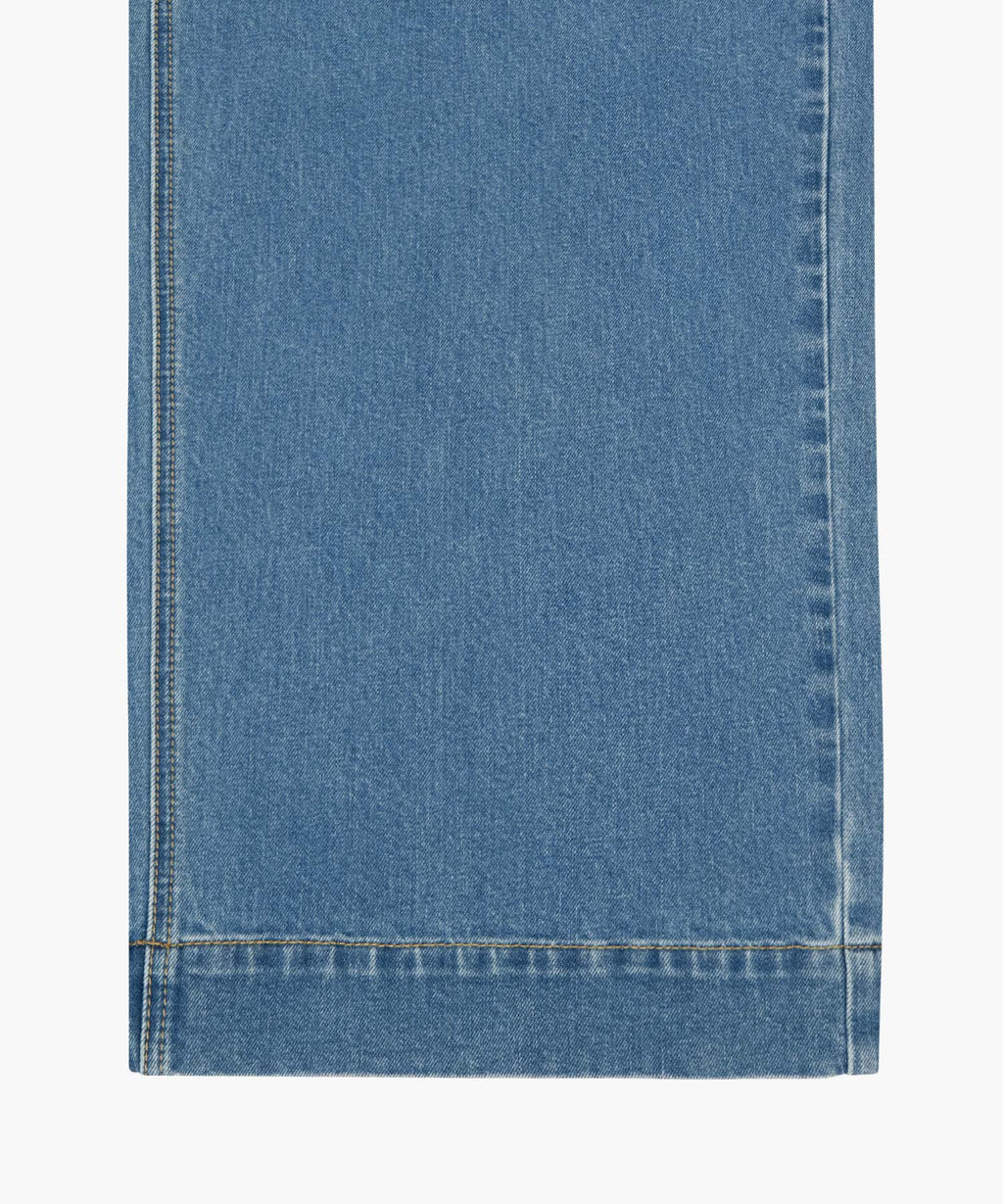 Marithe & Francois Girbaud - Low-waist Tuck Wide Denim Pants (Blue) product image 11 | TRAB K-Fashion Australia