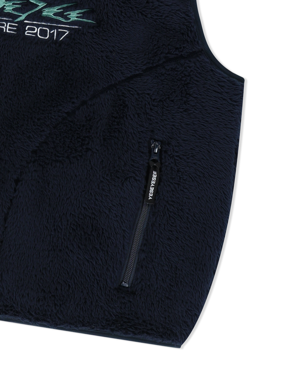 yeseyesee - Y.E.S Full Zip Fleece Vest (Navy) product image 5 | TRAB K-Fashion Australia
