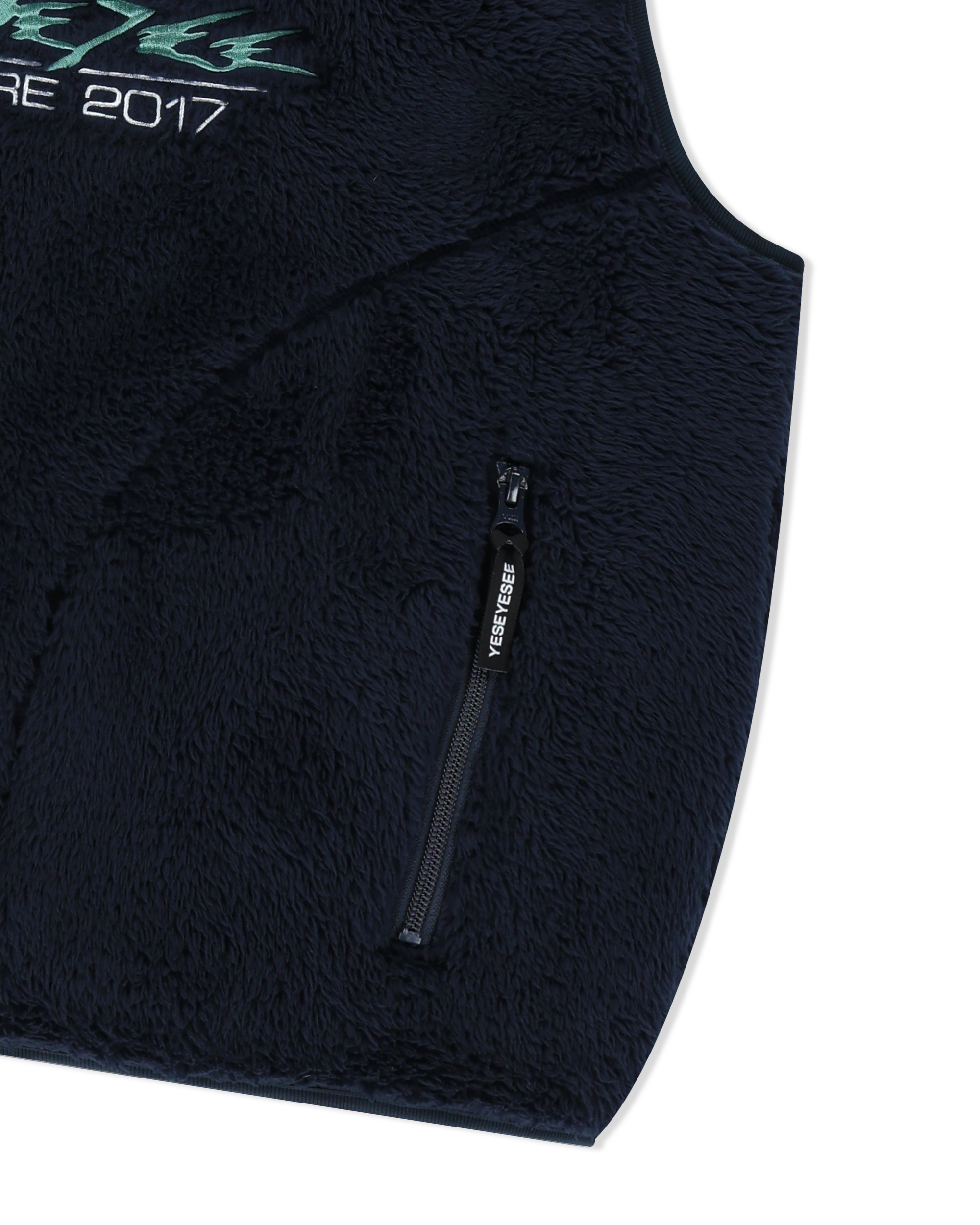 yeseyesee - Y.E.S Full Zip Fleece Vest (Navy) product image 5 | TRAB K-Fashion Australia