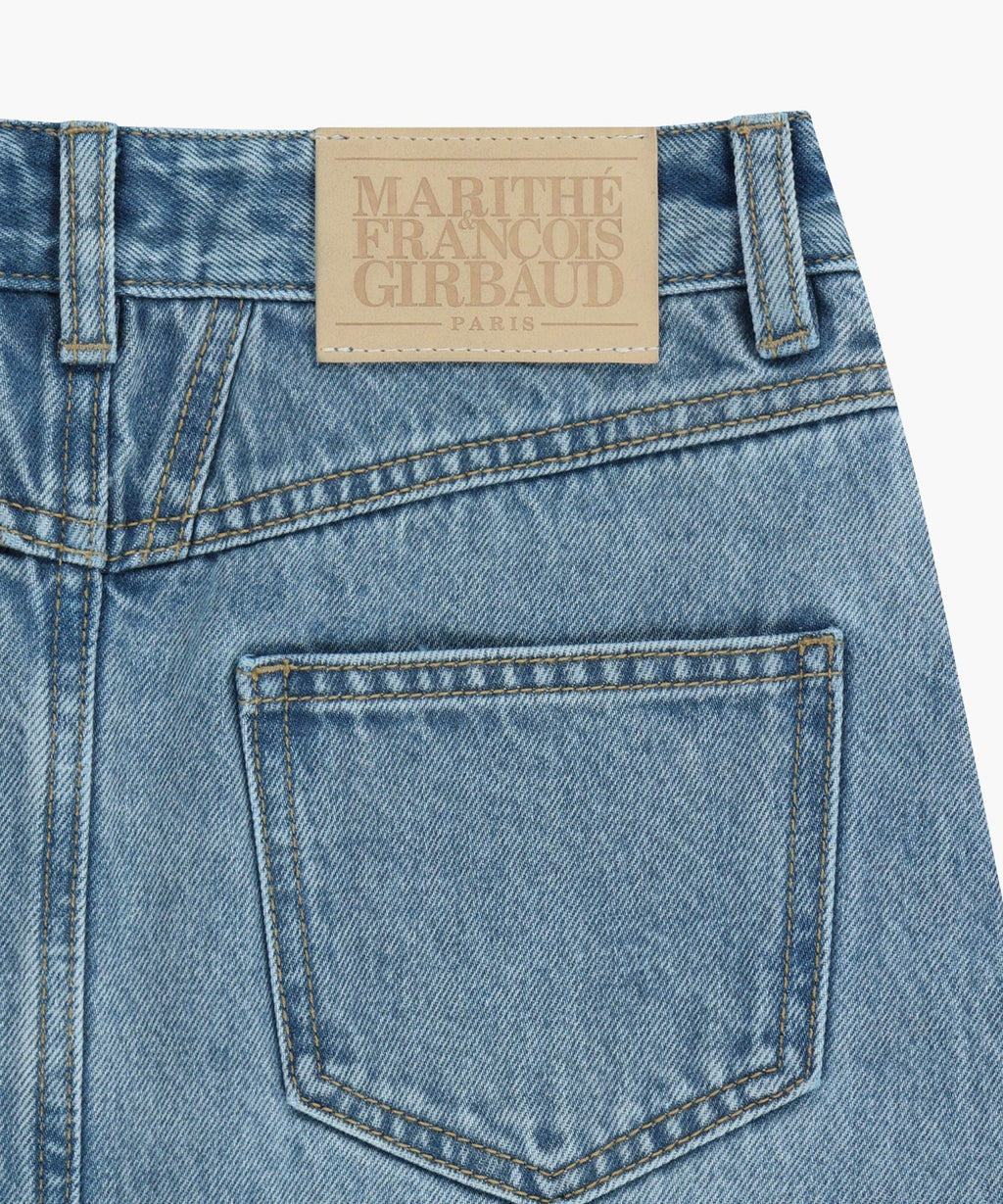 Marithe & Francois Girbaud - Raw Edge Denim Mini Skirt (Light Blue) product image 11 | TRAB K-Fashion Australia