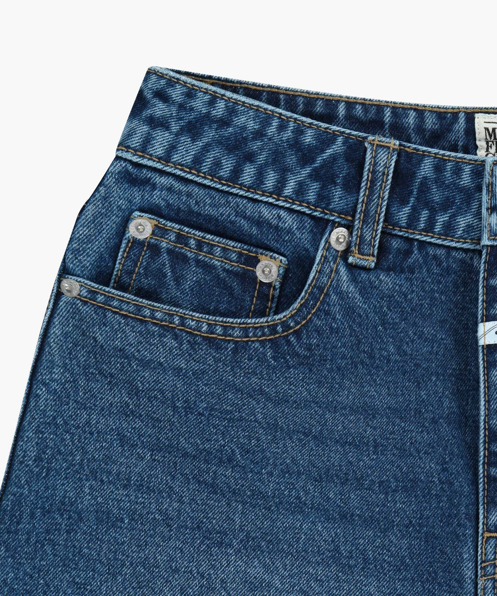 Marithe & Francois Girbaud - Raw Edge Washed Denim Shorts (Blue) product image 11 | TRAB K-Fashion Australia