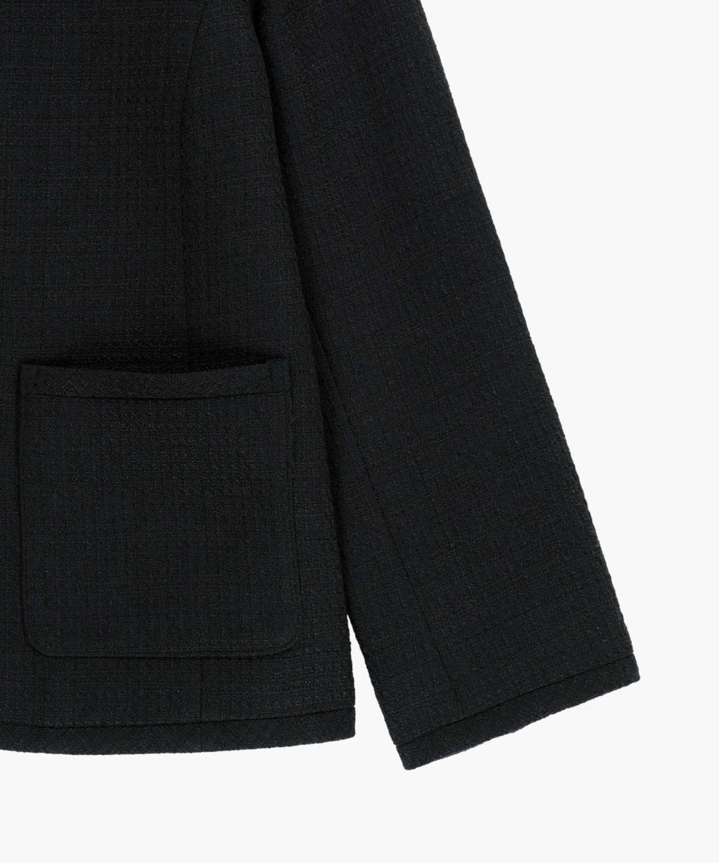 Marithe & Francois Girbaud - Tweed Round Neck Jacket (Black) product image 11 | TRAB K-Fashion Australia