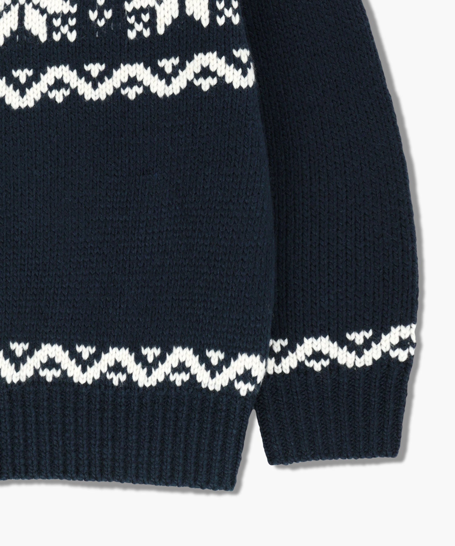 Marithe & Francois Girbaud - Nordic Cowichan Cardigan (Navy) product image 11 | TRAB K-Fashion Australia