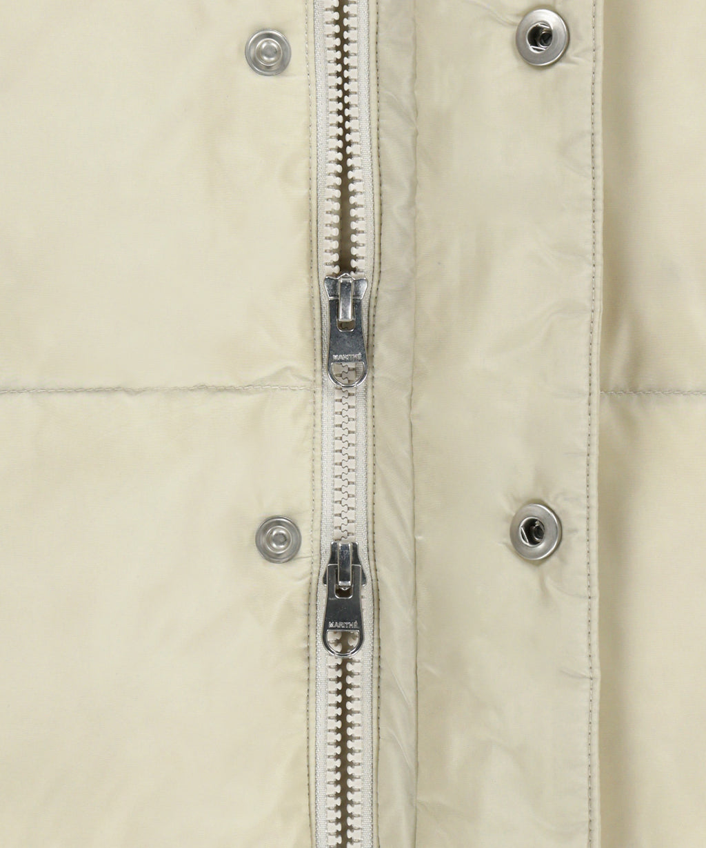 Marithe & Francois Girbaud - Classic Logo Down Jacket (Light Beige) product image 11 | TRAB K-Fashion Australia