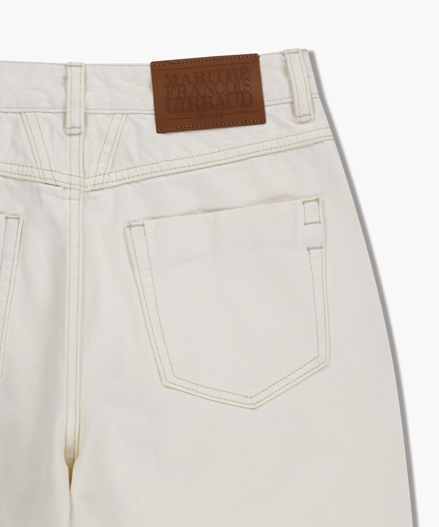 Marithe & Francois Girbaud - Low-waist Tuck Wide Denim Pants (Ecru) product image 13 | TRAB K-Fashion Australia
