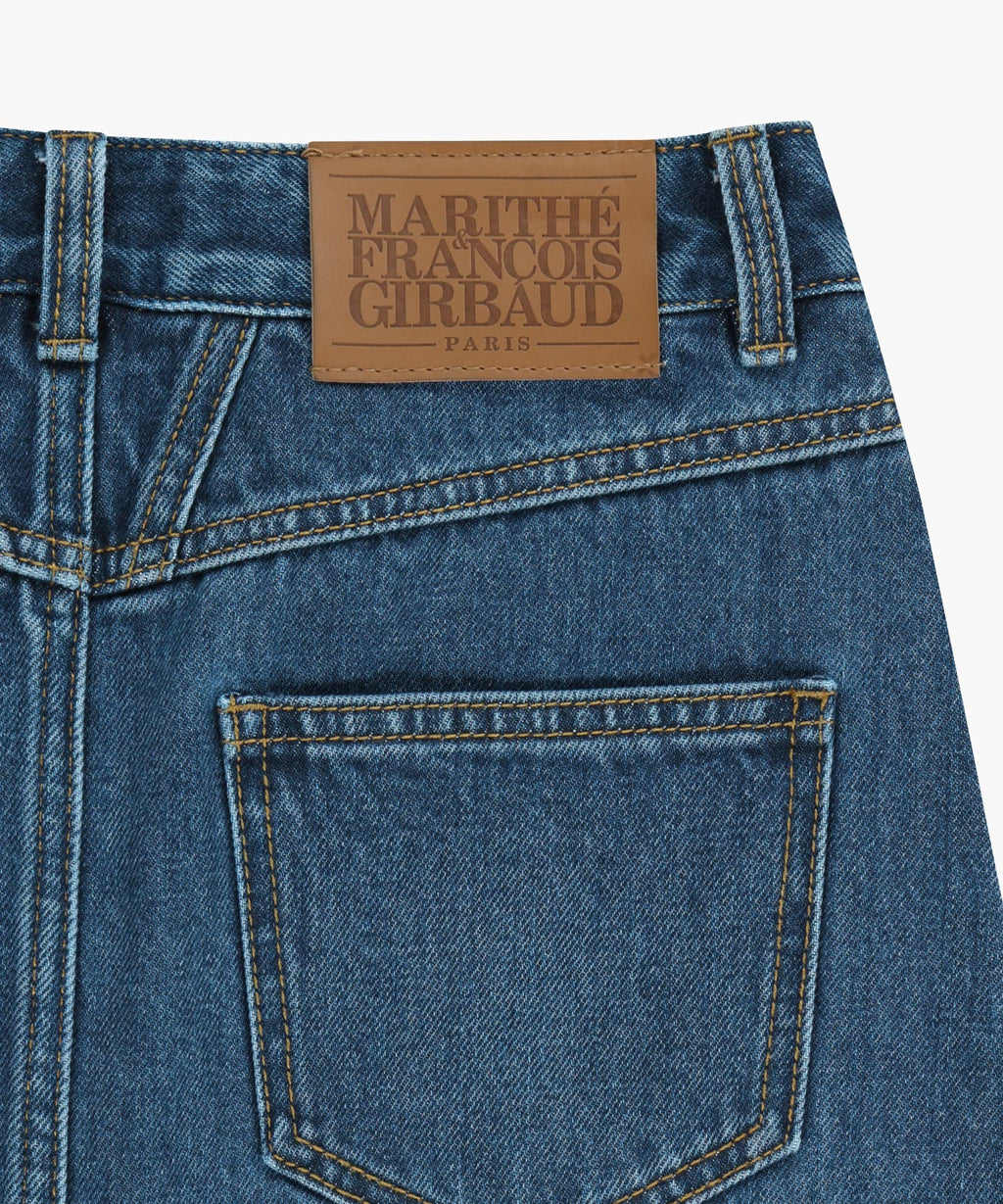 Marithe & Francois Girbaud - Raw Edge Denim Mini Skirt (Blue) product image 13 | TRAB K-Fashion Australia