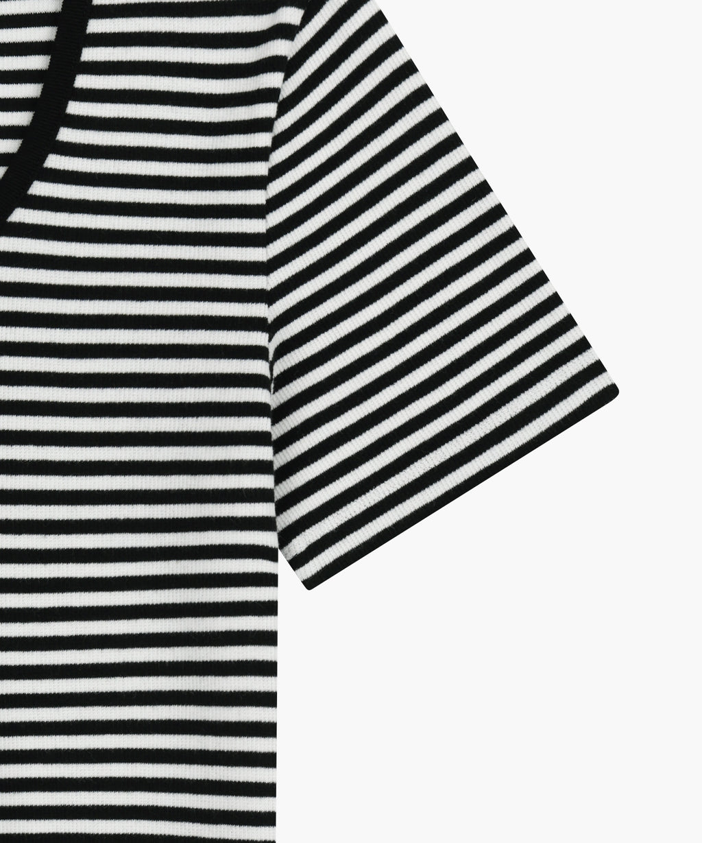 Marithe & Francois Girbaud - Deep Neck Ringer Tee (Black) product image 10 | TRAB K-Fashion Australia