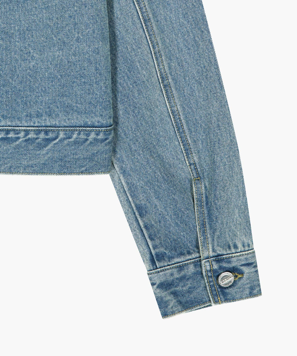 Marithe & Francois Girbaud - Crop Denim Blouson Jacket (Light Blue) product image 13 | TRAB K-Fashion Australia