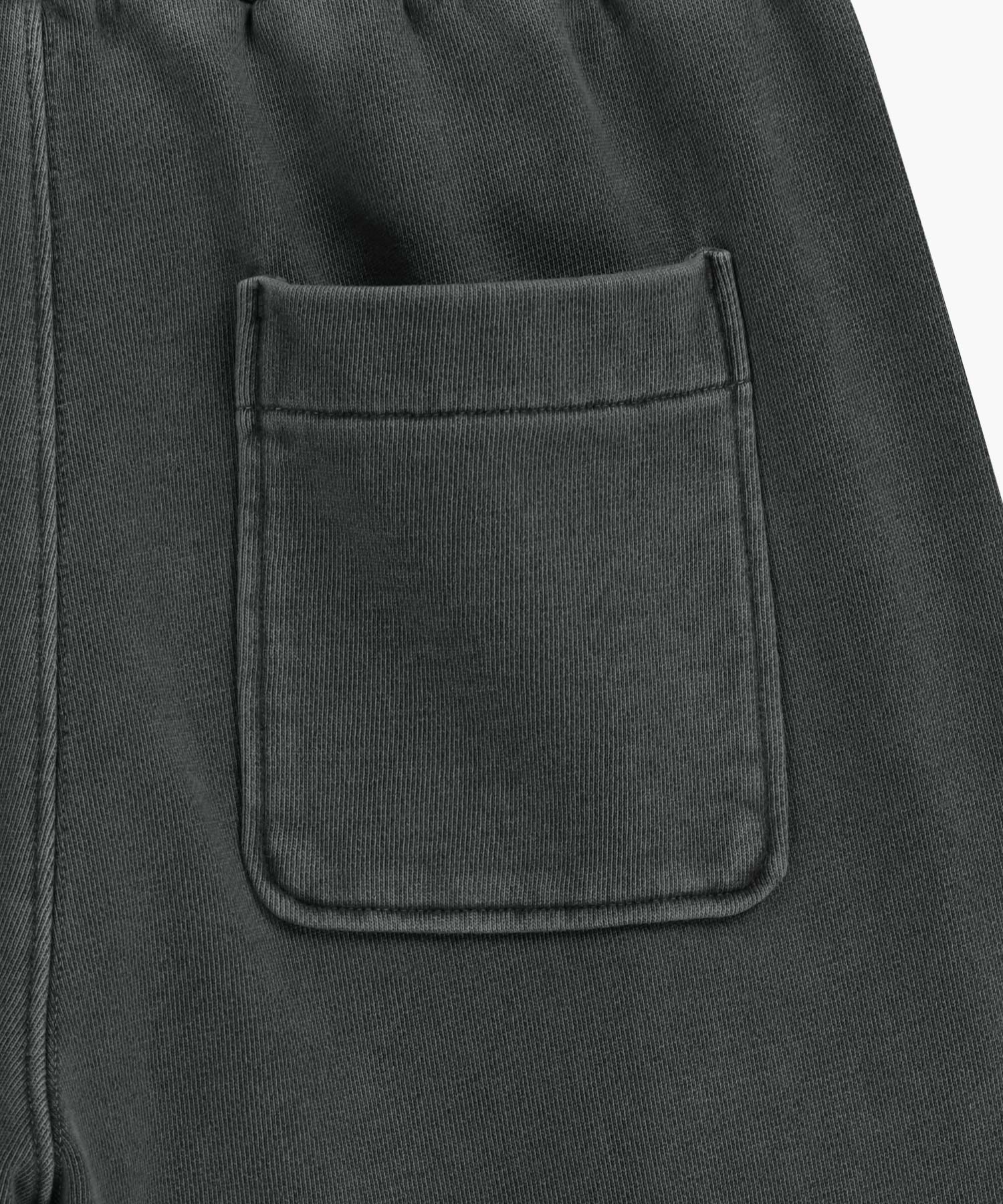 Marithe & Francois Girbaud - Outline Classic Logo Dyeing Tuck Wide Sweat Pants (Charcoal) product image 11 | TRAB K-Fashion Australia