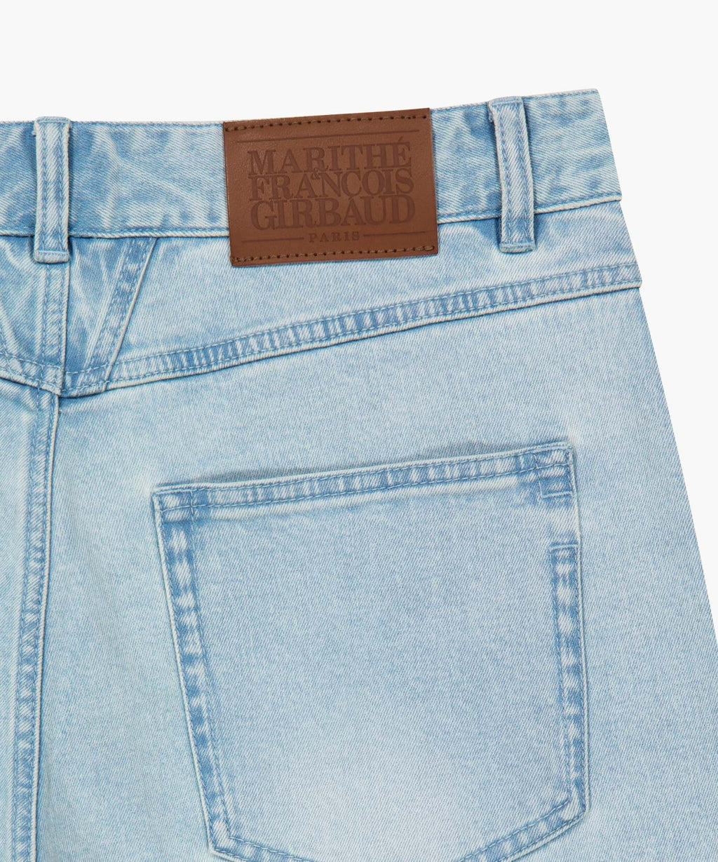 Marithe & Francois Girbaud - New M Low-waist Tuck Wide Denim Pants (Light Blue) product image 10 | TRAB K-Fashion Australia