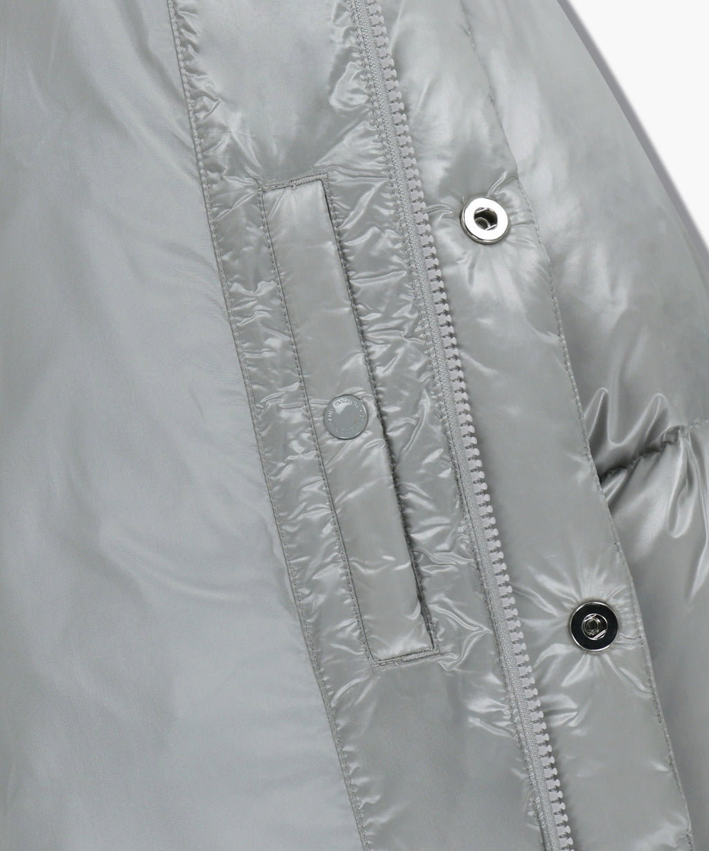 Marithe & Francois Girbaud - Glossy Down Jacket (Light Gray) product image 11 | TRAB K-Fashion Australia