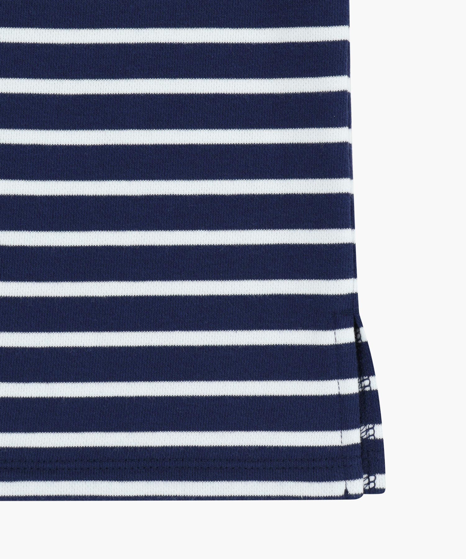Marithe & Francois Girbaud - Collar Stripe Half Sleeve Crop Sweatshirt (Blue) product image 11 | TRAB K-Fashion Australia