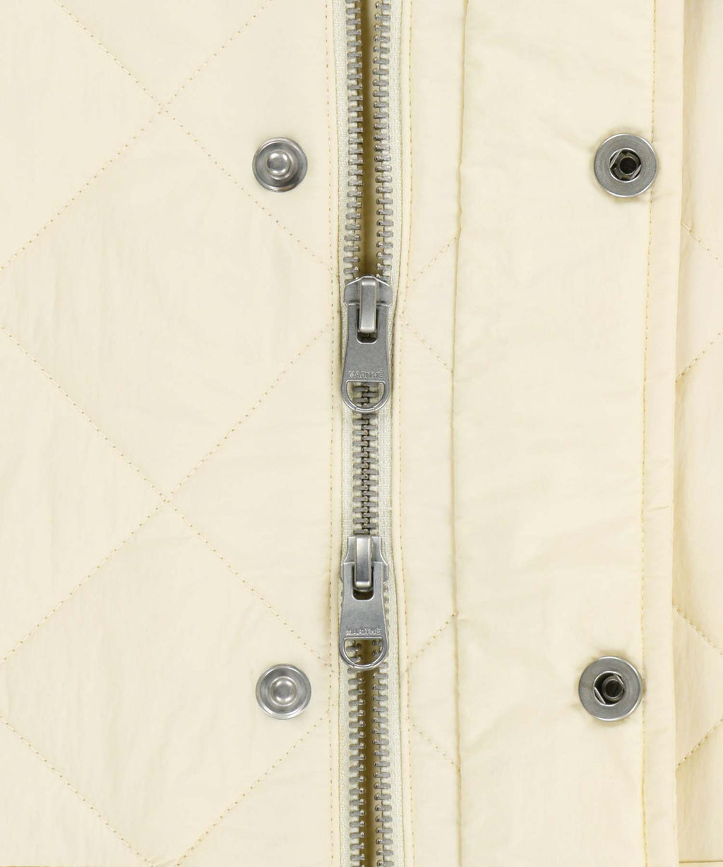 Marithe & Francois Girbaud - Corduroy Collar Quilted Jacket (Ivory) product image 11 | TRAB K-Fashion Australia