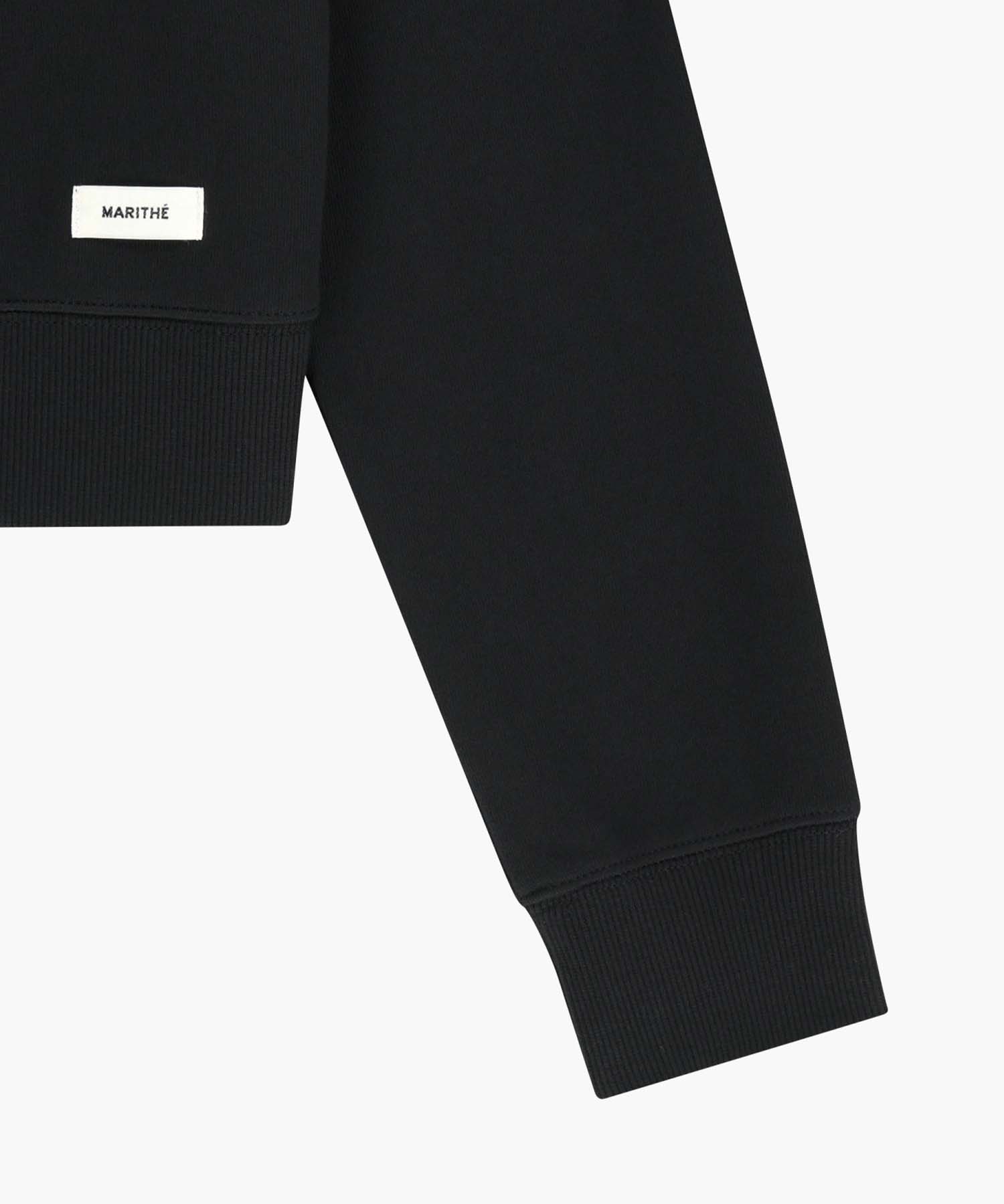 Marithe & Francois Girbaud - Basic Crop Sweatshirt (Black) product image 10 | TRAB K-Fashion Australia