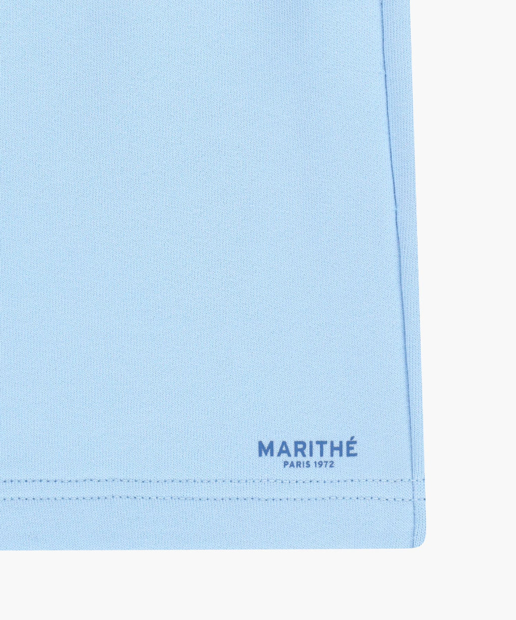 Marithe & Francois Girbaud - Regular Logo Sweat Shorts (Ice Blue) product image 11 | TRAB K-Fashion Australia