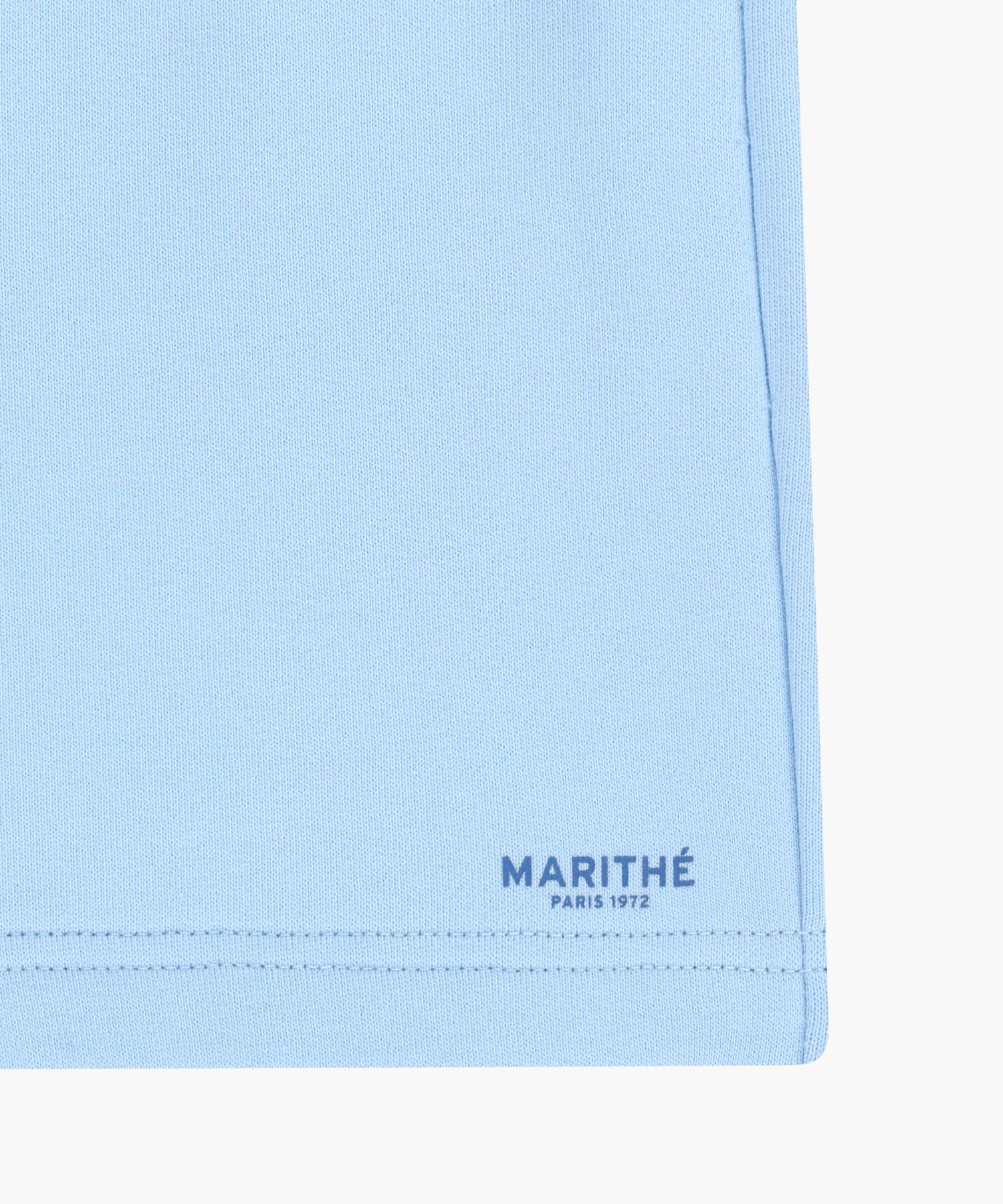 Marithe & Francois Girbaud - Regular Logo Sweat Shorts (Ice Blue) product image 11 | TRAB K-Fashion Australia