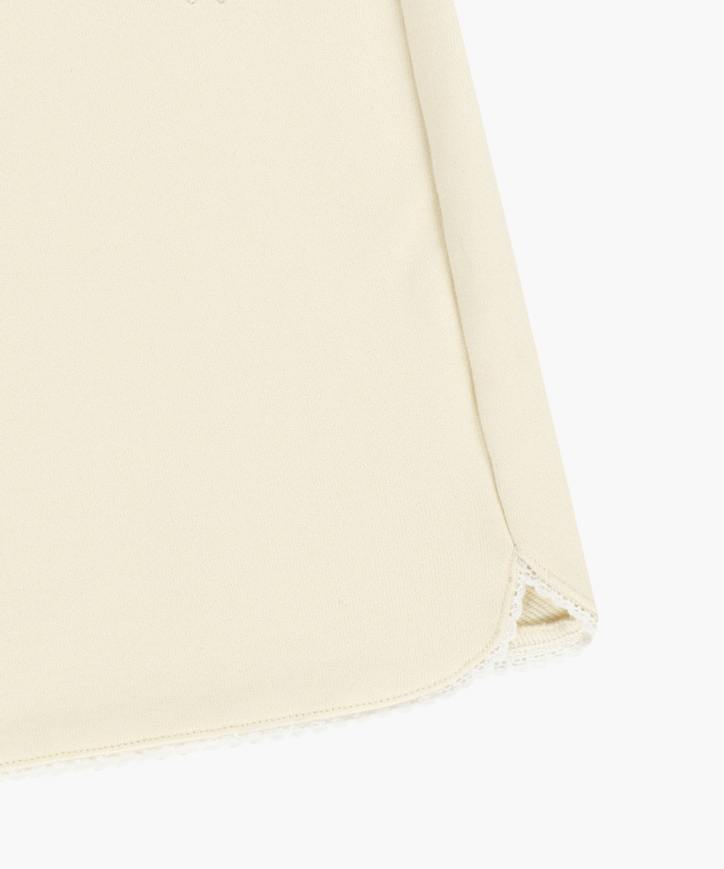 Marithe & Francois Girbaud - Lace Detail Sweat Shorts (Ivory) product image 11 | TRAB K-Fashion Australia