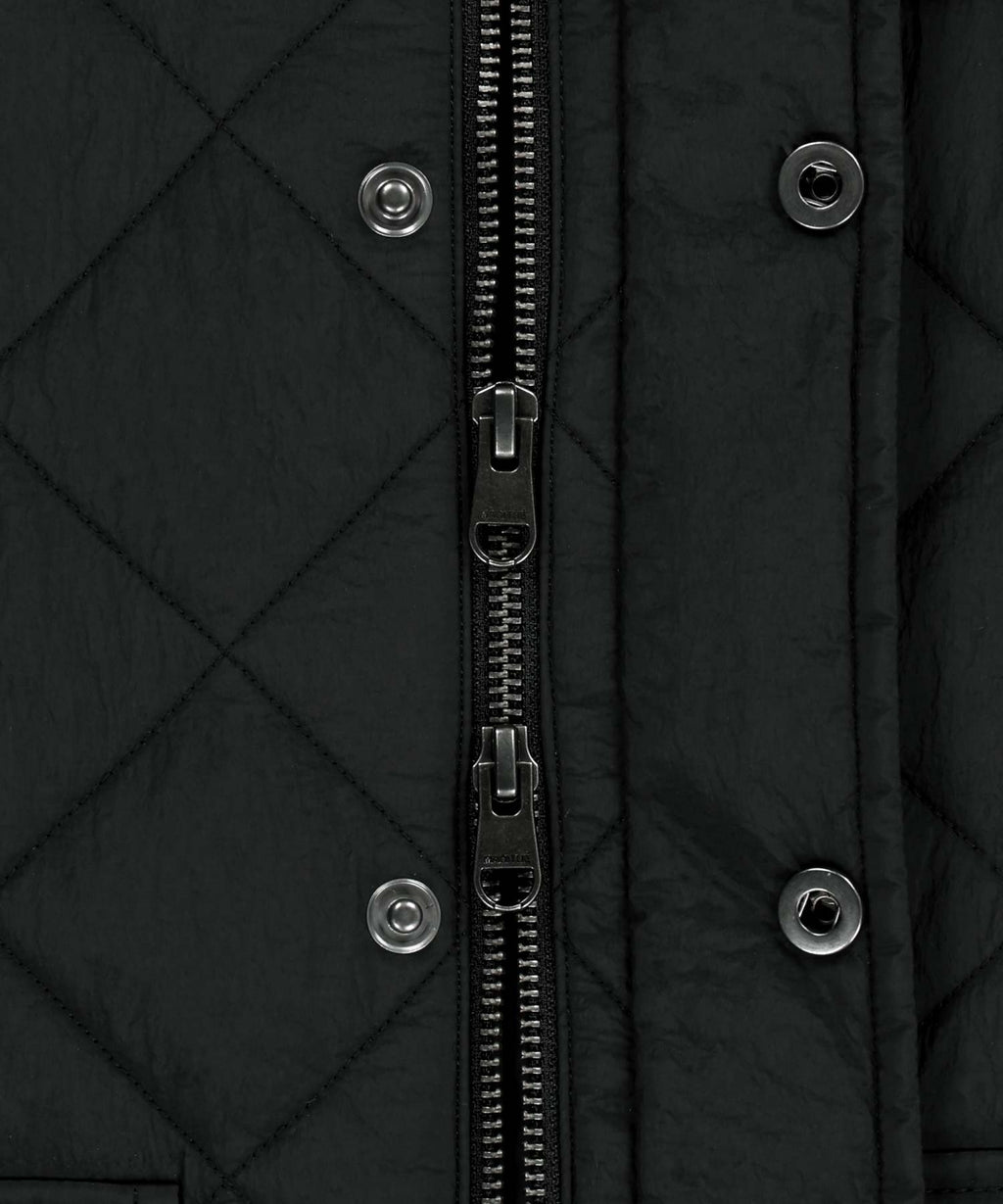 Marithe & Francois Girbaud - Corduroy Collar Quilted Jacket (Black) product image 11 | TRAB K-Fashion Australia