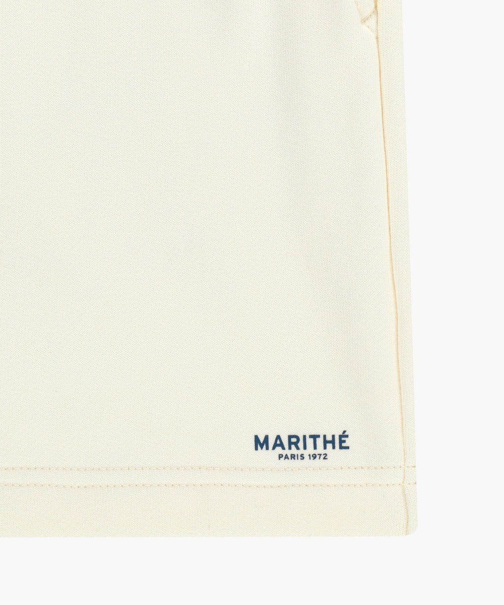 Marithe & Francois Girbaud - Regular Logo Sweat Shorts (Ivory) product image 11 | TRAB K-Fashion Australia