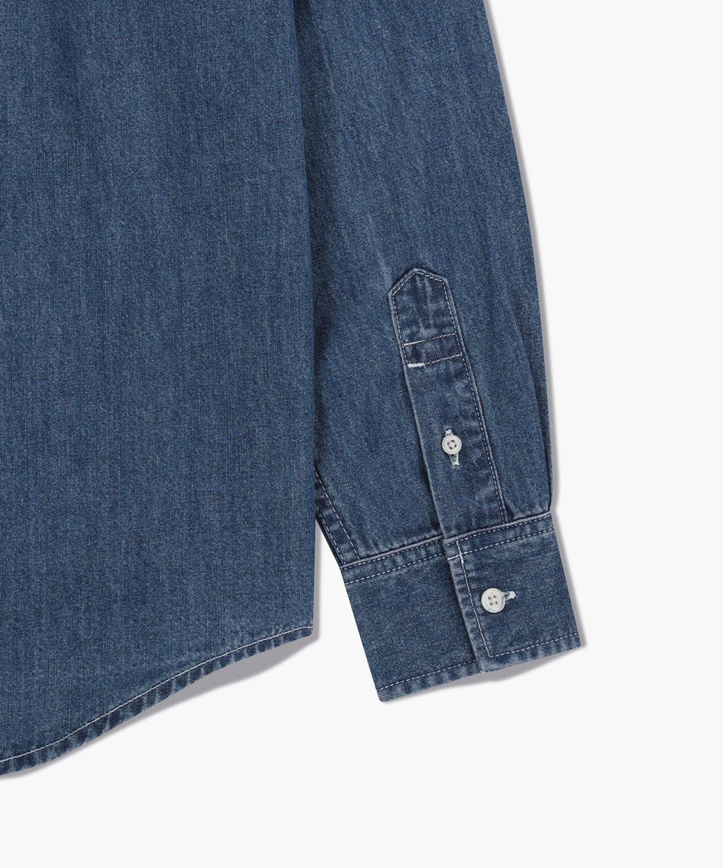 Marithe & Francois Girbaud - Logo Denim Shirt (Blue) product image 11 | TRAB K-Fashion Australia