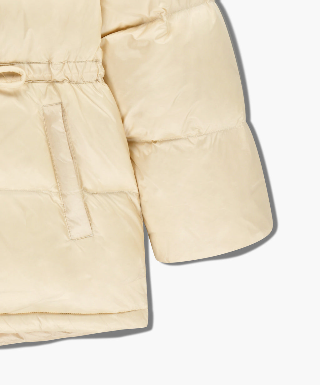 Marithe & Francois Girbaud - Waist String Mid Down Jacket (Light Beige) product image 11 | TRAB K-Fashion Australia