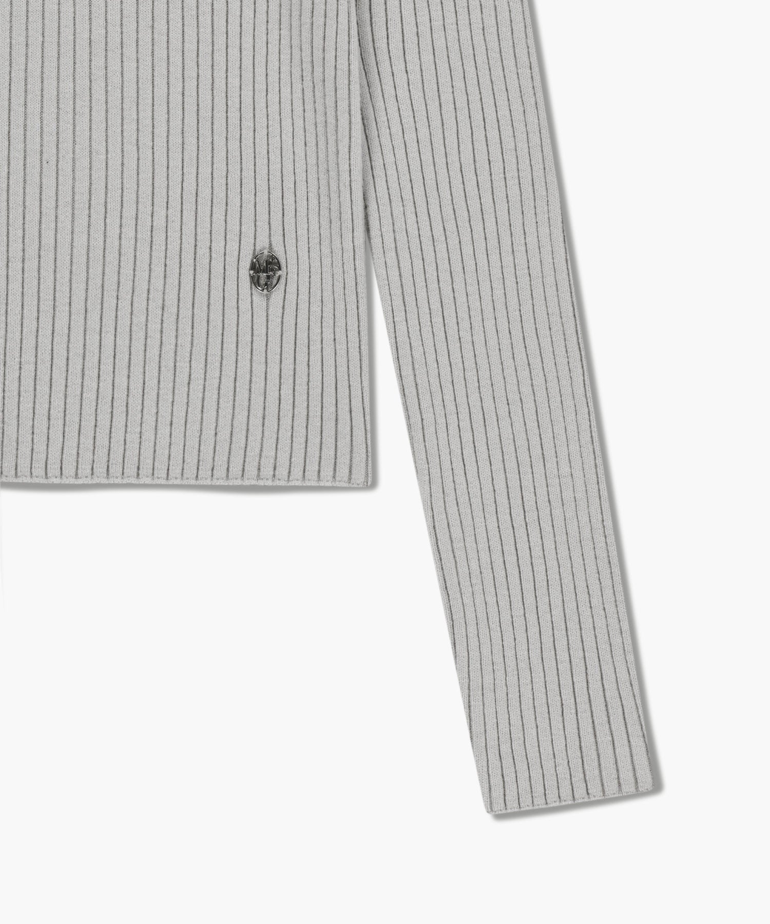 Marithe & Francois Girbaud - Balaclava Hoodie Slim Knit (Light Gray) product image 11 | TRAB K-Fashion Australia