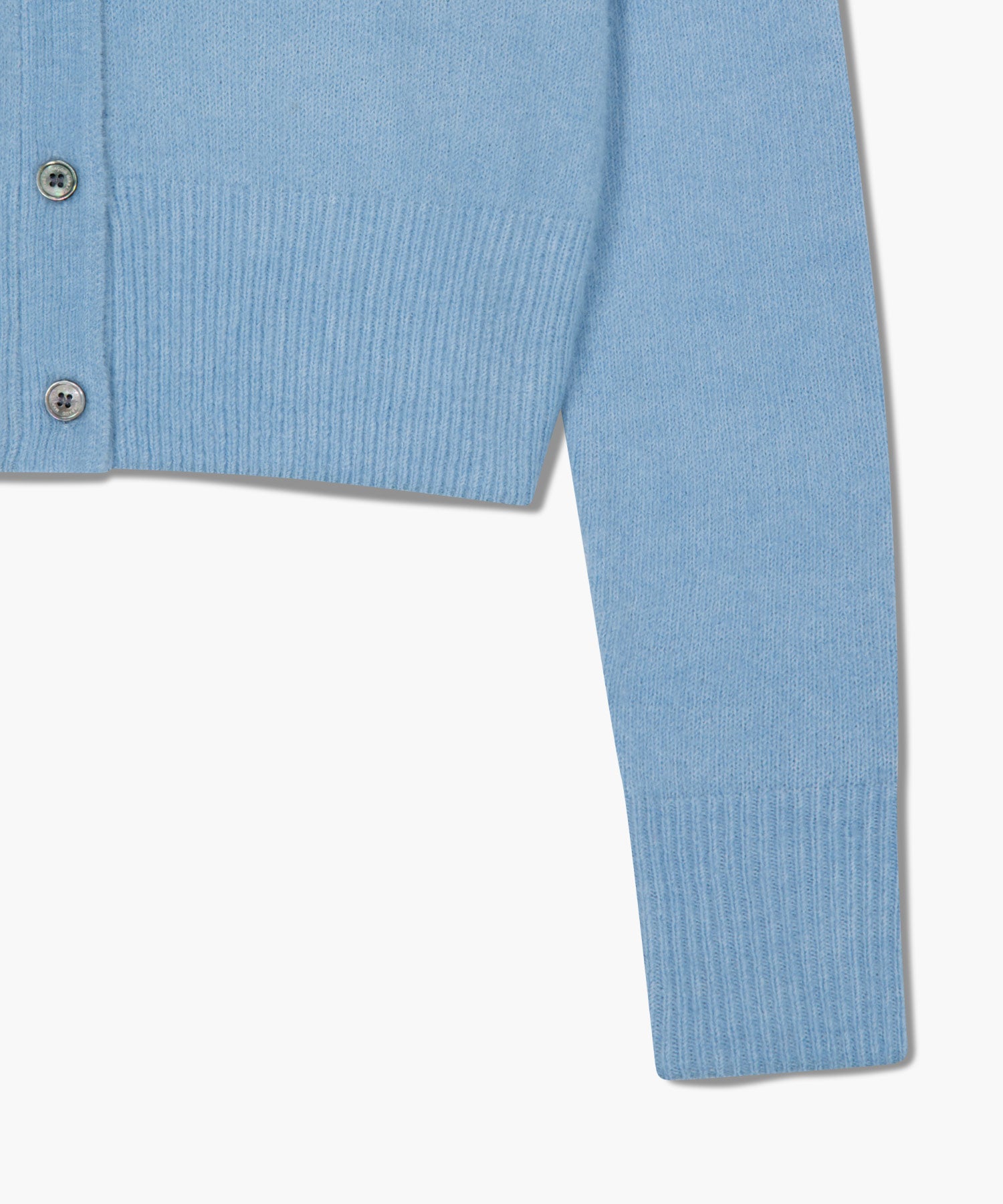 Marithe & Francois Girbaud - V-neck Crop Cardigan (Sky Blue) product image 11 | TRAB K-Fashion Australia